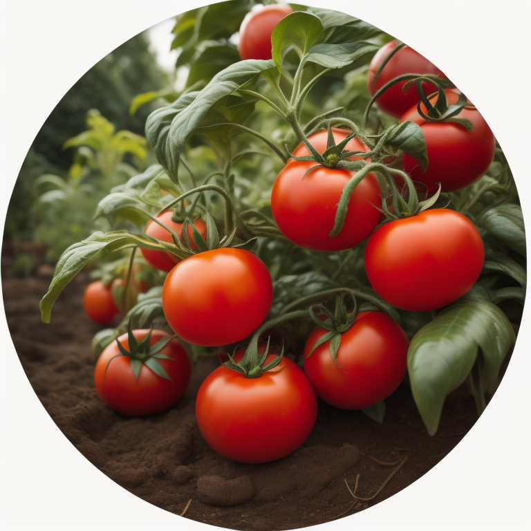 Tomato Seeds - 55 VF Slicing Tomato Growing On Vine In Vegetable Garden