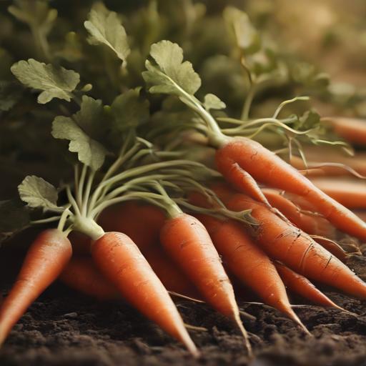 Little Fingers Carrots Fresh Havest From Vegetable Garden