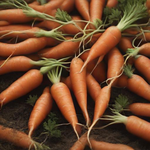 Carrots Little Fingers Baby Carrots Fresh Harvest From Vegetable Garden